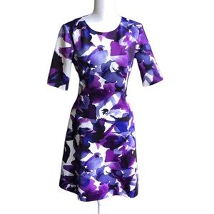 Vince Camuto Purple and White Floral Dress